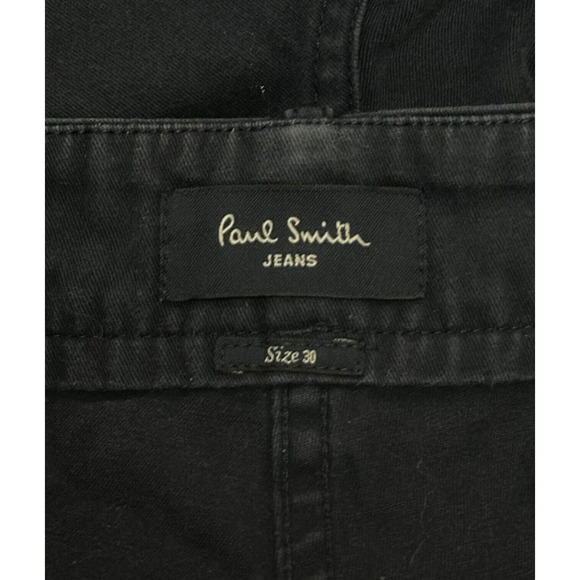 PAUL SMITH Chino Shorts Flat Front Button Fly Navy Blue Mid Rise Stretch Slim 30 - Picture 6 of 8